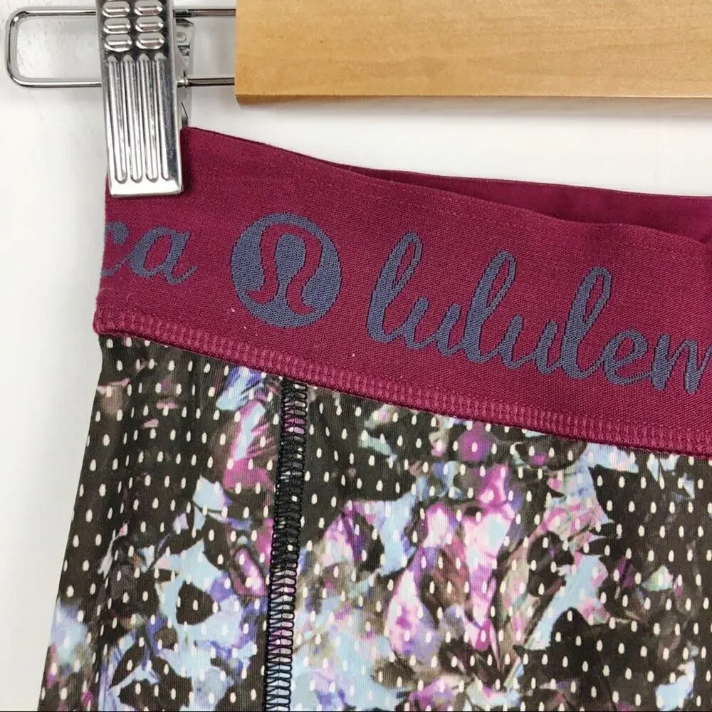 Lululemon What The Sport Bikers Shorts  Purple 2
